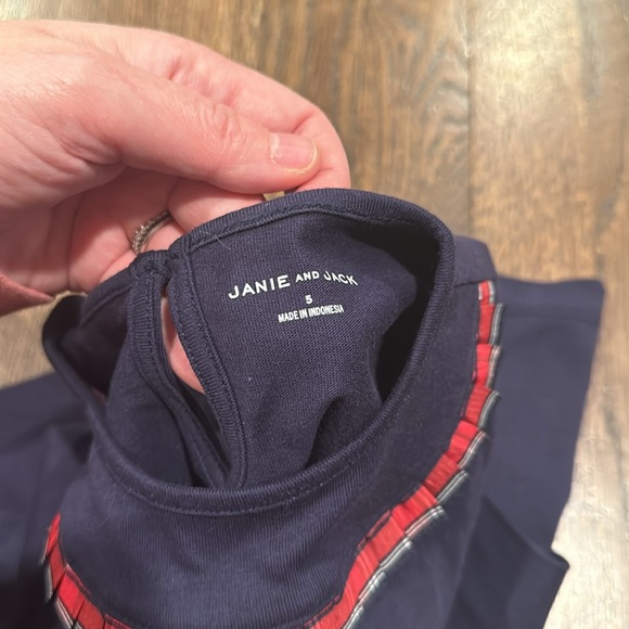 Size 5 Janie and Jack holiday shirt - Picture 6 of 6